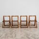 Aldo Jacober Per Alberto Bazzani 4 Sedie Mod. Trieste Anni ‘60 Design