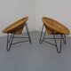 Mid-Century German Bamboo Chairs, 1960s, Set of 2