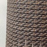 Alabaster lamp and raffia shade