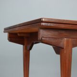 Vintage teak veneer table, Italian design from the 1960s, original