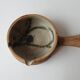 Ceramic fondue pot signed La colombe (Vallauris) 1970s