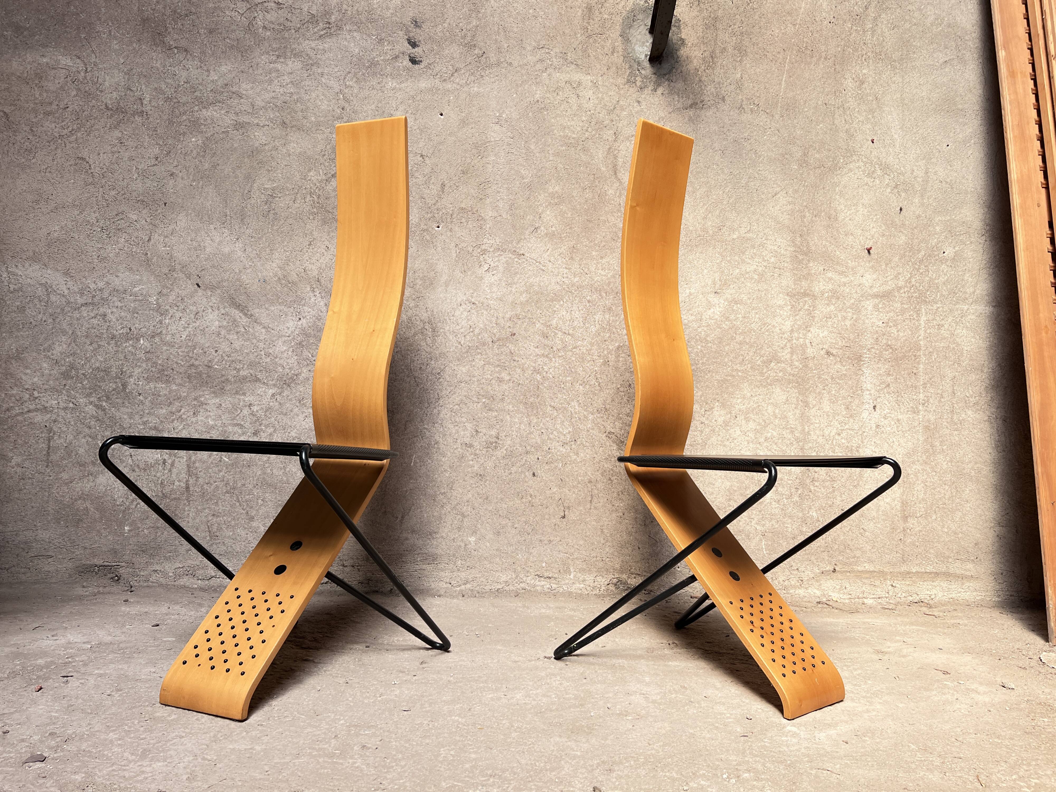 Series of 4 Chairs by Pietro Arosio for Airon 1980