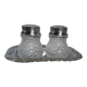 Salt shaker and pineapple shaped pepper