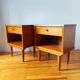 Pair of Vintage 1960s Scandinavian Bedside Tables