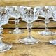 6 old Baccarat crystal champagne glasses Piccadilly model signed