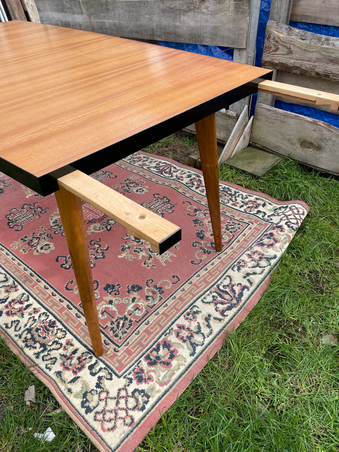 Vintage dining table designed by Charles Ramos from the 50s