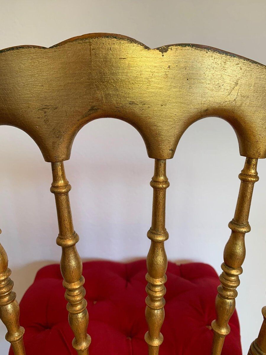 Chaise de salle à manger Chiavari italienne du 19ème siècle