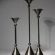 Silver Plated Memphis Candle Holders Set, 1980s