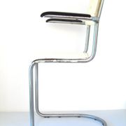 Gispen Vintage Tubular Chair – 1930s Dutch Design – White Retro Industrial