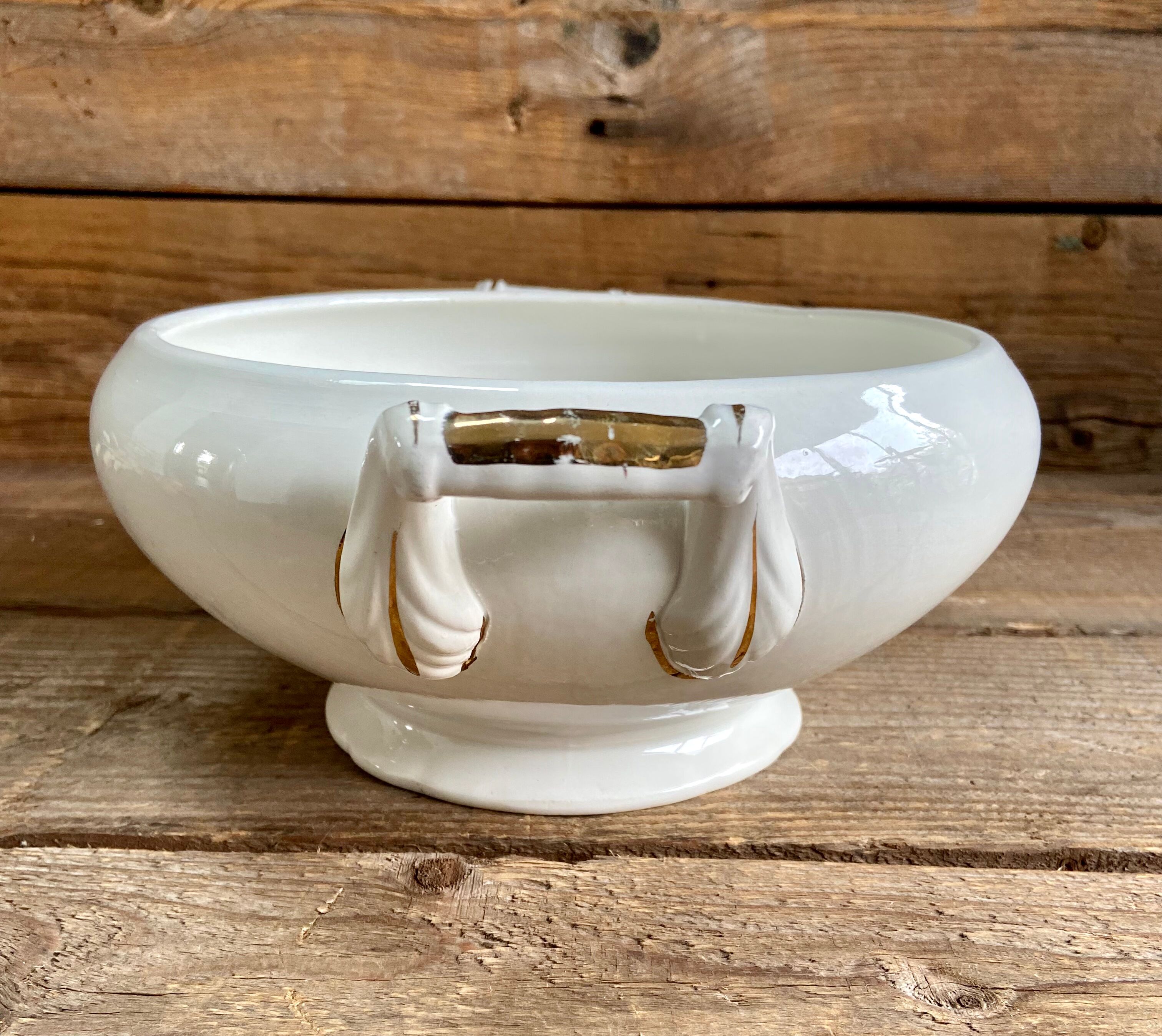 Vintage Digoin Sarreguemines vegetable dish