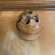 Vintage Hard Stone Onyx Egg Flower Holder