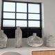Lot de 4 vases sculpturaux esprit minéral Boho