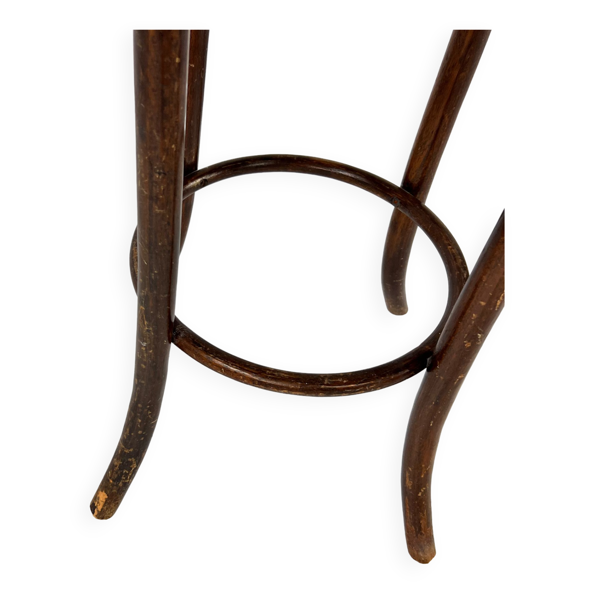 Cane and bentwood austria barstool, 1940s