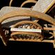 Vintage Rattan and Bamboo Chaise Longue from the 60s Italy