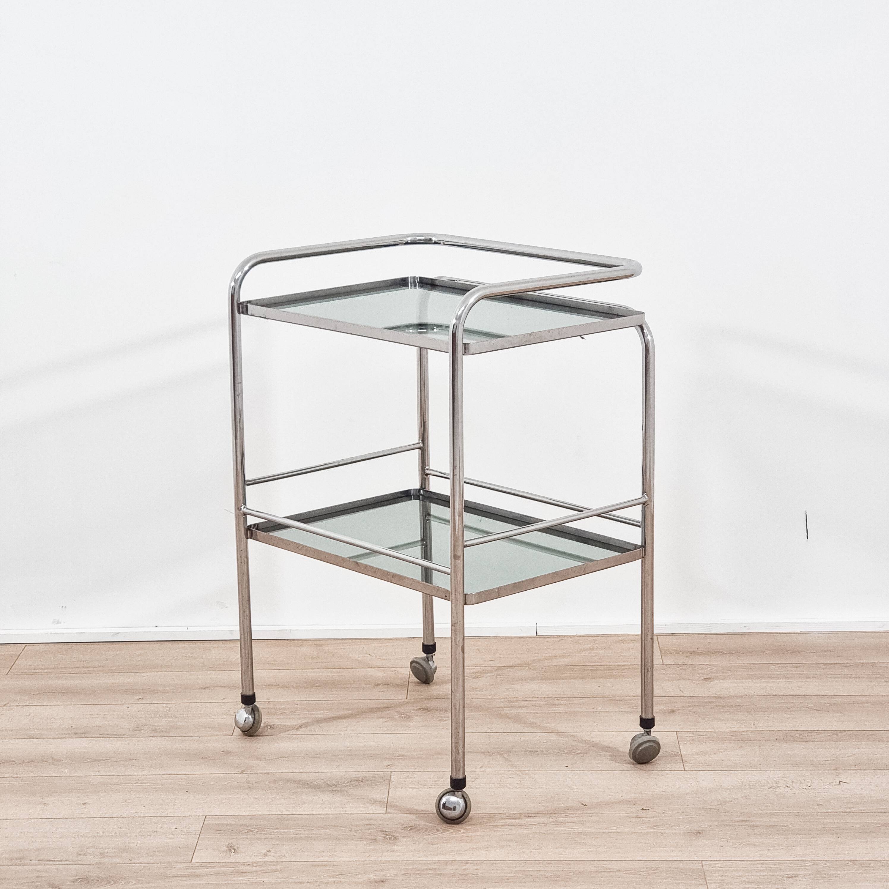 1970s Modernist Chrome Bar Cabinet