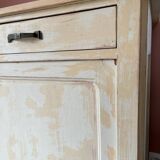 Parisian buffet with white beige patina