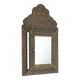 French copper Art Deco wall cabinet with beveled mirror, 1930s
