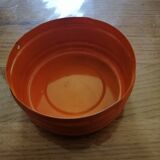 Vintage orange rotating ashtray