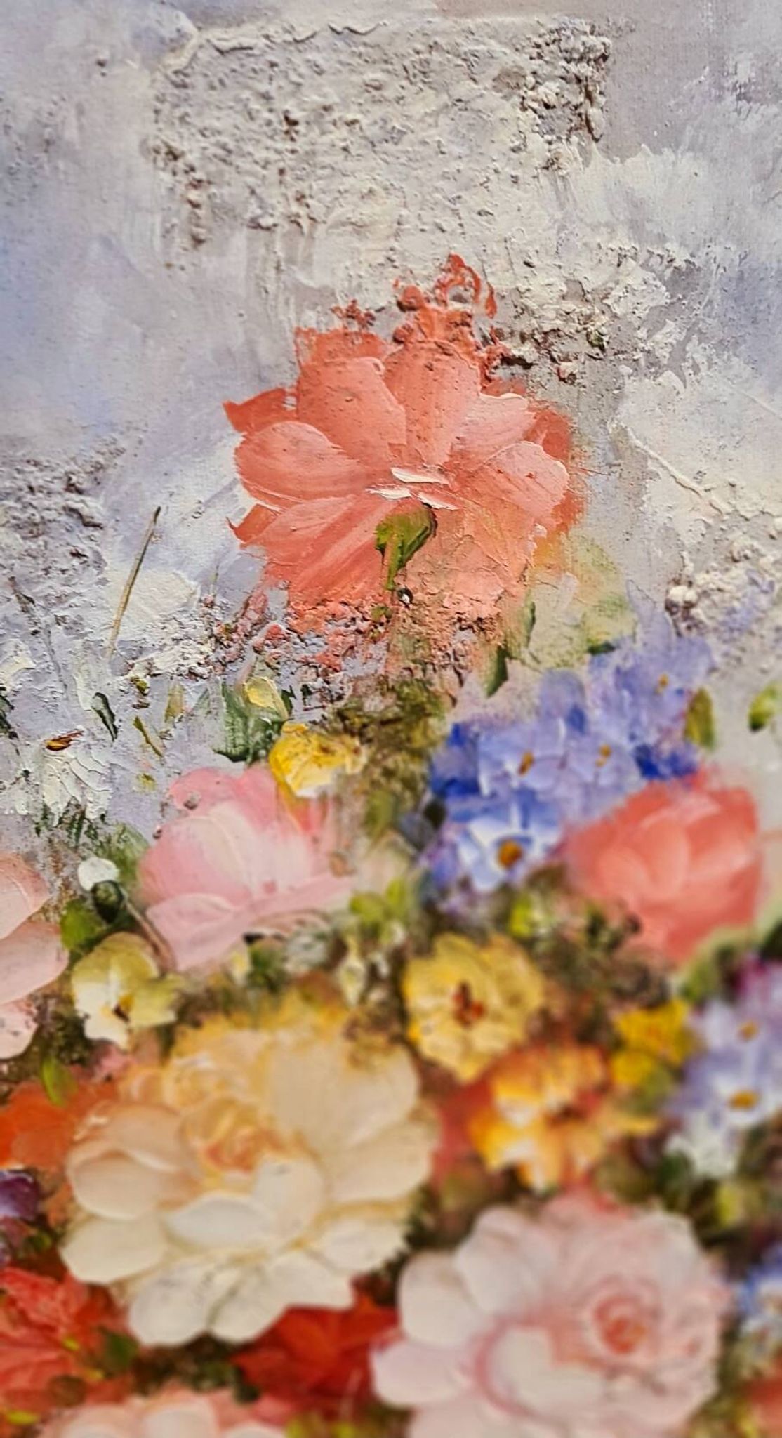 An oil painting on canvas by Edmon Sanders
