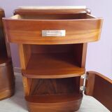 Pair of art deco bedside tables