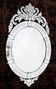 Miroir de Venise ovale XIXème