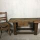 Old workbench in raw solid oak 1920