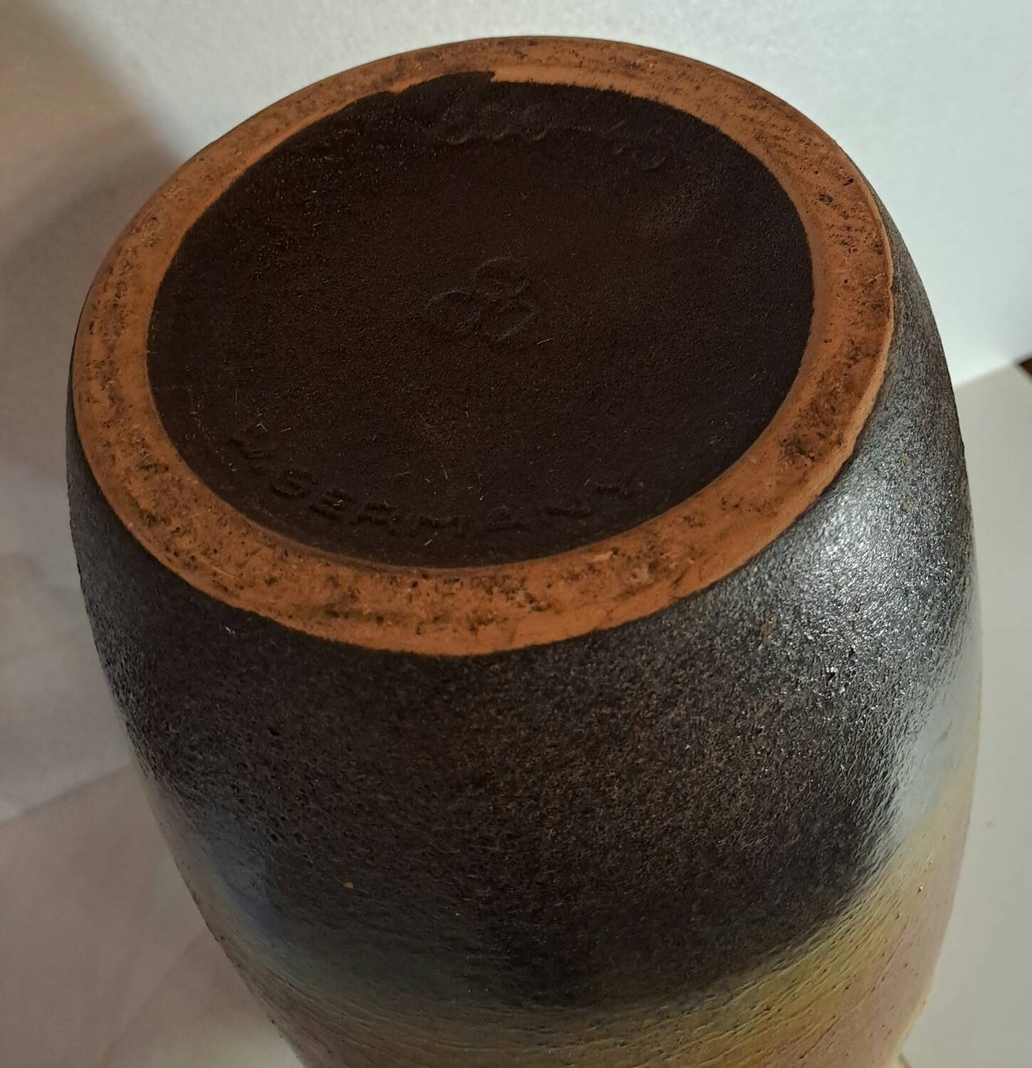 Large West Germany ceramic vase h 46 cm