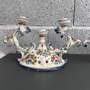 Paire de bougeoirs italiens signés