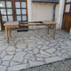 Antique extendable table