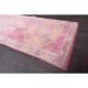 Vintage Turkish Hand-Knotted Wool Cotton Pink Runner Rug 80x365