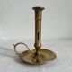 Vintage brass high hand candle holder
