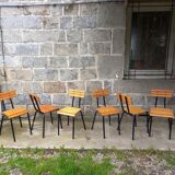 Slatted chairs 50s