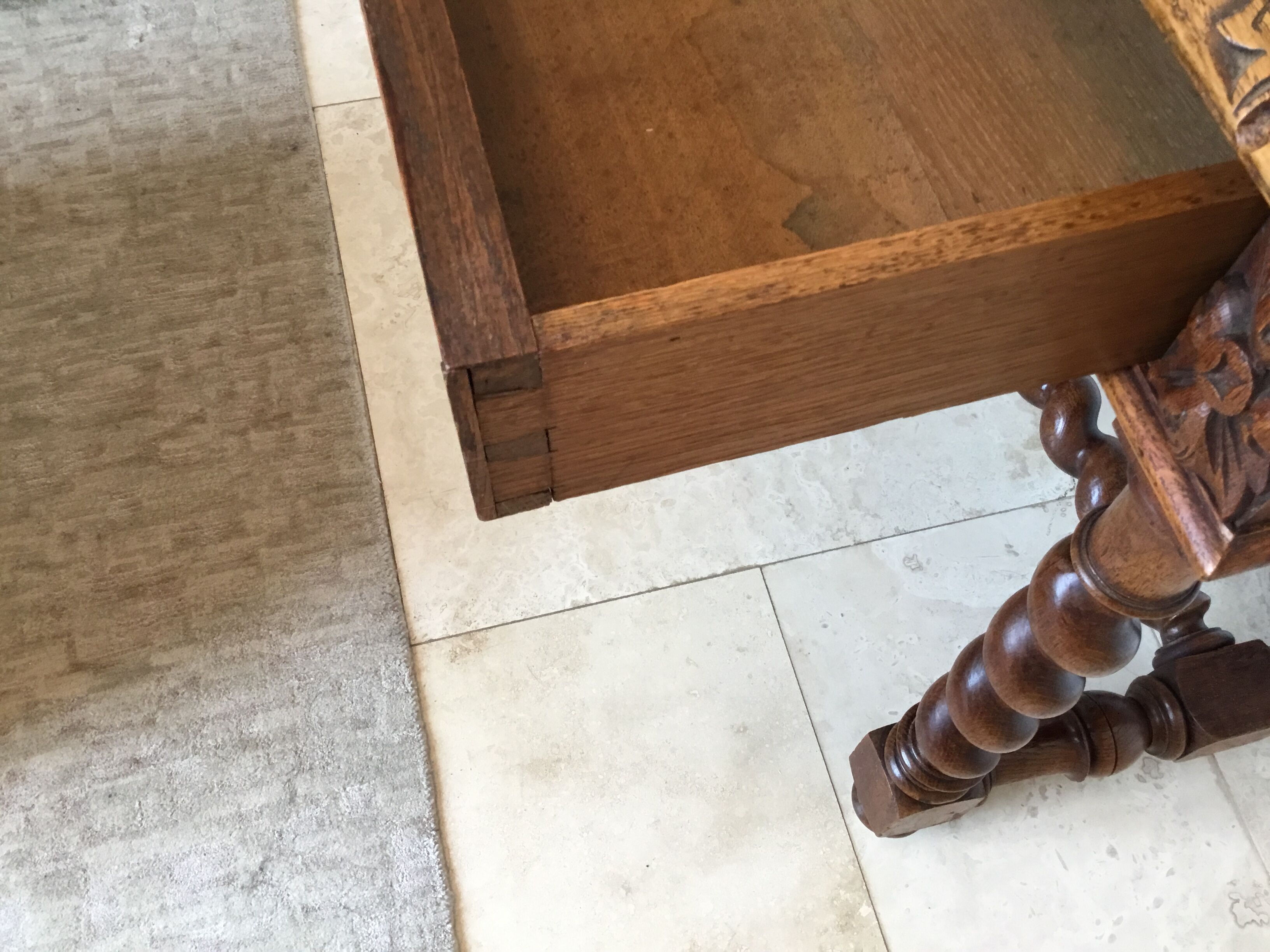 Louis XIII style office, feet turned