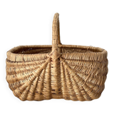 Vintage woven wicker basket