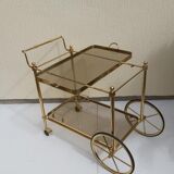 Rolling dessert brass removable tray 70s