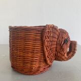 Wicker elephant basket
