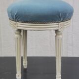 “Louis xvi” style upholstered stool