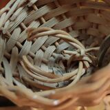 Pair of rattan suspensions 1960s-1970s