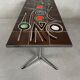 Table basse des années 50 – céramique et chrome