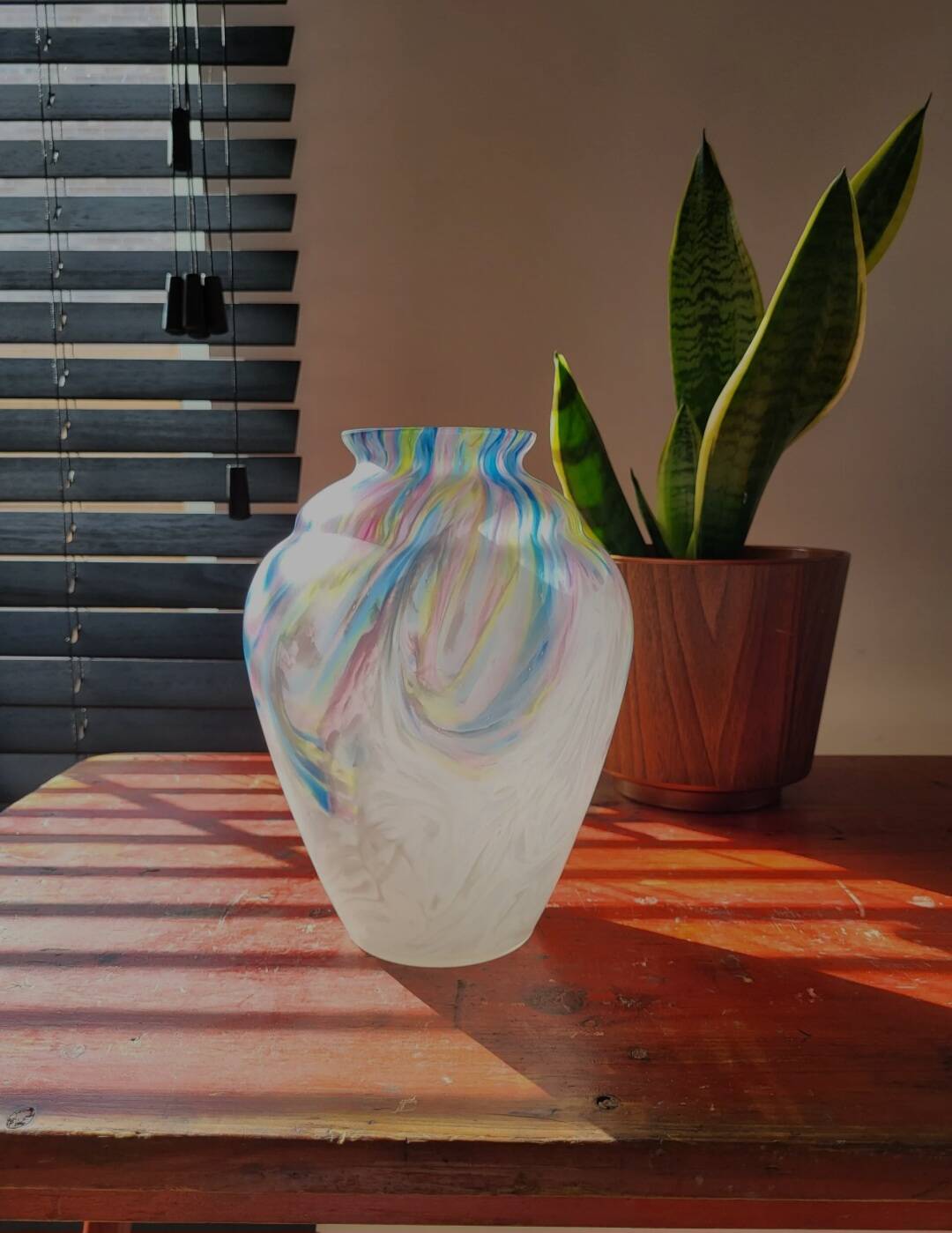 Vaas art déco, gekleurd, Scailmont, Belgique