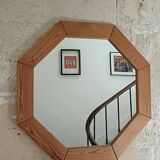 Grand miroir octogonal design scandinave