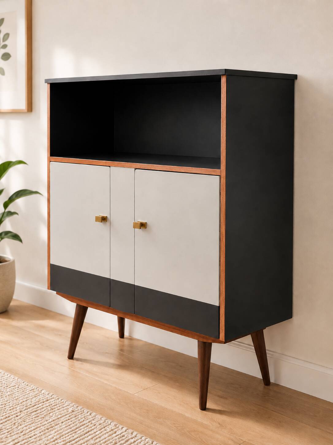 Renovated and restyled vintage sideboard