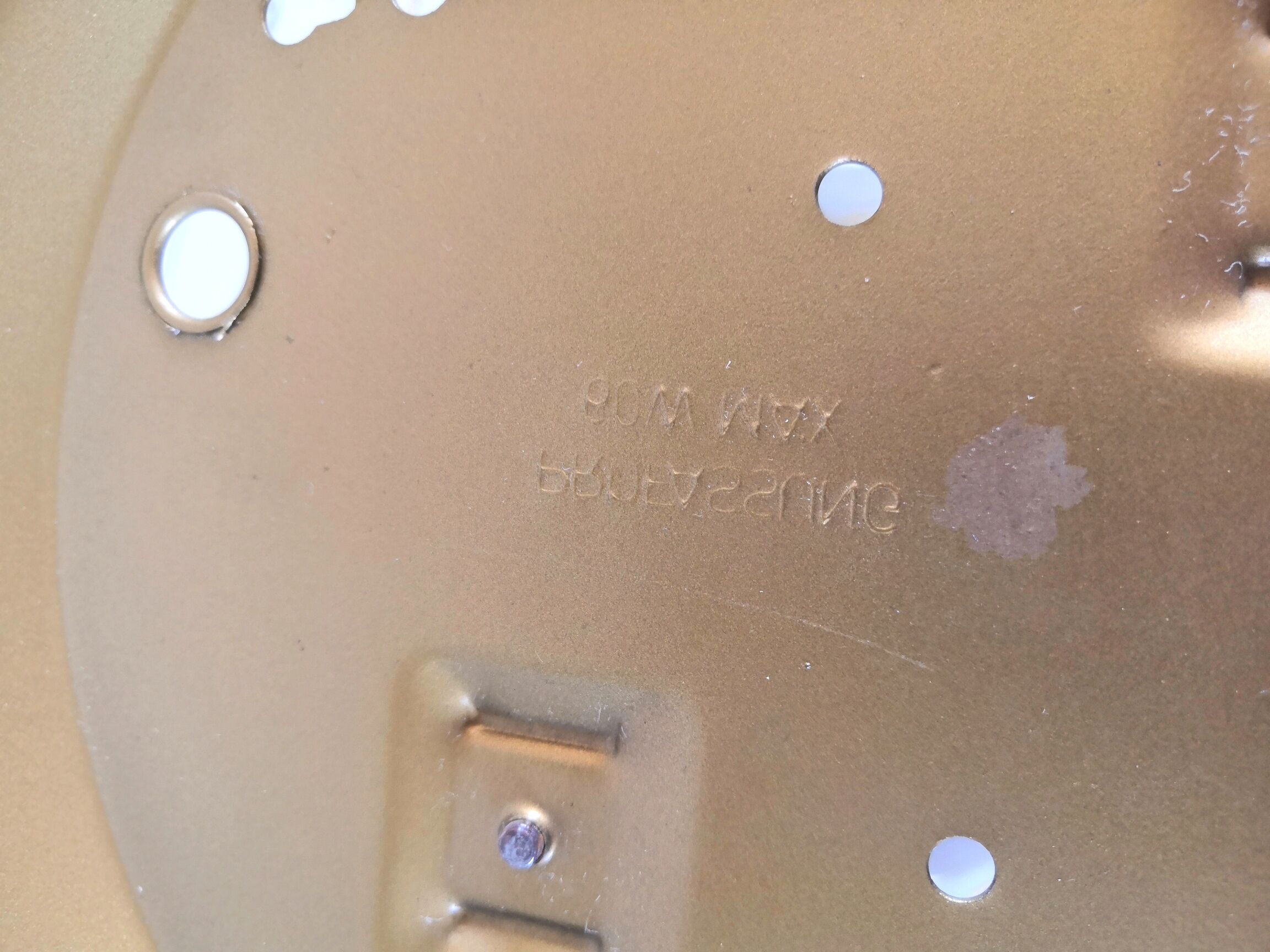 Vintage ceiling lamp in bubbled glass design Profassung 70s - 80s