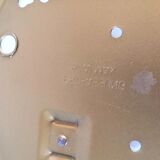 Vintage ceiling lamp in bubbled glass design Profassung 70s - 80s