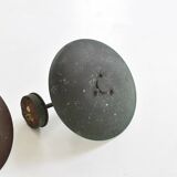A set of two ph 4.5 copper wall lamps by poul henningsen for louis poulsen, denmark 1980s.