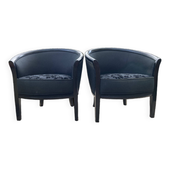 Pair of contemporary armchairs in excellent condition