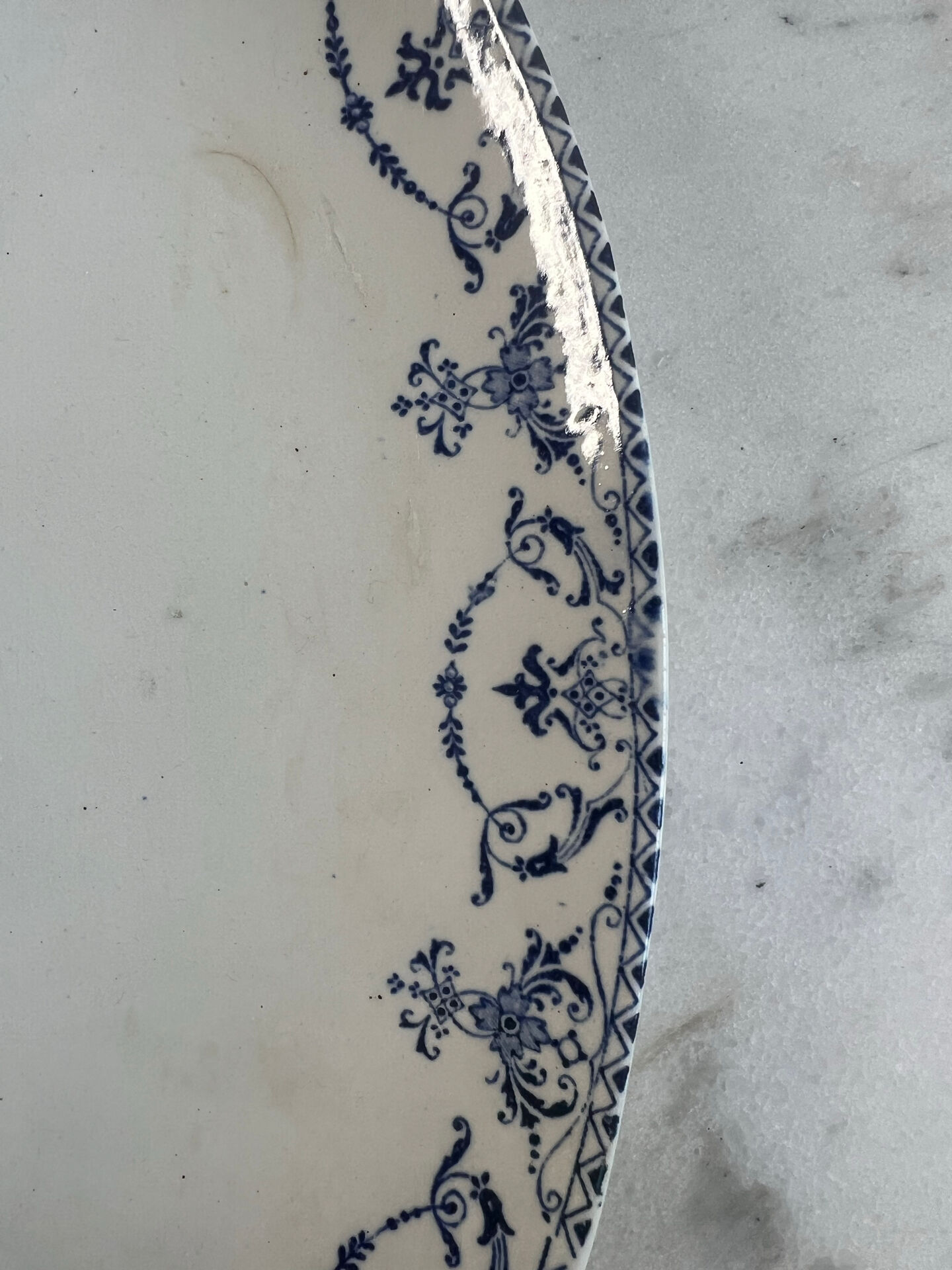 Lunéville KG — Moustiers Collection, Oval Plate Terre de Fer