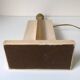 Travertine and gilded brass lamp base
