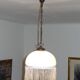 Vintage suspension in half shell speckled with pearls