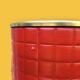 Antique wrought iron and red leatherette umbrella stand – 1960s